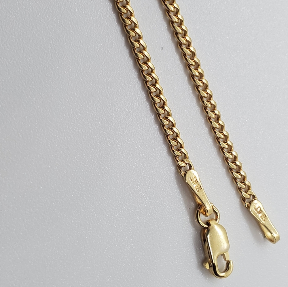 10kt SOLID YG - Cuban Link Chain